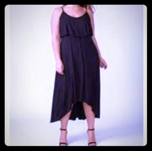 Lane Bryant Dresses & Skirts - NWT Lane Bryant Black Tiered Swing Maxi Dress